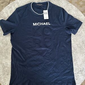 Michael Kors Dark Blue Short Sleeve Tee